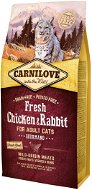 Carnilove Fresh Chicken & Rabbit Gourmand for Adult Cats 6kg - Cat Kibble