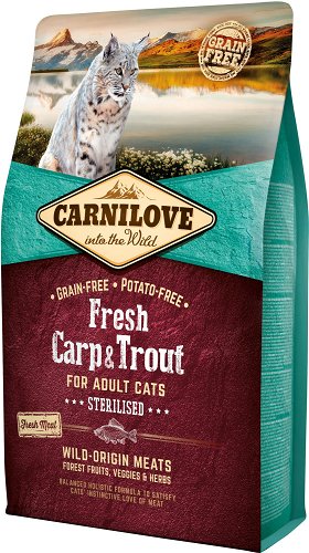 Carnilove Fresh Carp & Trout for Adult Sterilised Cats 2kg - Cat
