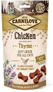Maškrty pre mačky Carnilove cat semi moist snack chicken enriched with thyme 50 g - Pamlsky pro kočky
