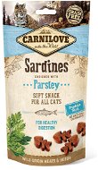 Maškrty pre mačky Carnilove cat semi moist snack sardine enriched with parsley 50 g - Pamlsky pro kočky