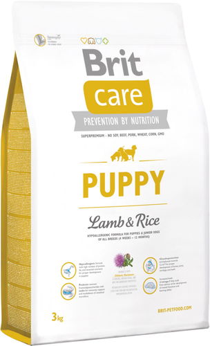 brit care hypoallergenic puppy all breed lamb & rice