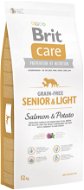 Brit Care grain-free senior & light salmon & potato 12 kg - Granuly pre psov