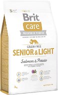 Brit Care grain-free senior & light salmon & potato 3 kg - Granuly pre psov