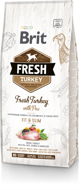 Brit Fresh turkey with pea Light Fit & Slim 12 kg - Granuly pre psov