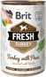 Brit Fresh turkey with peas 400 g - Konzerva pre psov