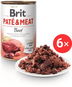 Brit Paté & Meat Beef 6 × 400 g - Konzerva pro psy
