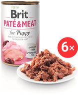 Brit Paté & Meat Puppy 6× 400 g - Konzerva pre psov