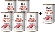 Brit Mono Protein Beef & Brown Rice 400g; 5 + 1 free - Pet Food Set