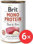 Brit Mono Protein Beef & Rice 6 × 400 g - Konzerva pro psy