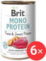 Brit Mono Protein Tuna & Sweet Potato 6 × 400 g - Konzerva pro psy
