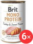Brit Mono Protein Turkey & Sweet Potato 6 × 400 g - Konzerva pro psy