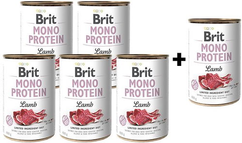 Brit Mono Protein lamb 400 g; 5 + 1 zdarma - Sada krmiva - Hlavní obrázek
