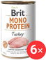 Brit Mono Protein Turkey 6 × 400 g - Konzerva pro psy