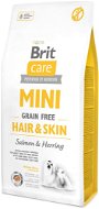 Brit Care mini grain free hair & skin 7 kg - Granuly pre psov