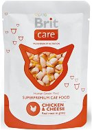 Brit Care Cat Chicken & Cheese Pouch 80 g - Kapsička pre mačky