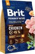 Dog Kibble Brit Premium by Nature Adult M 3kg - Granule pro psy