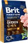 Granule pro psy Brit Premium by Nature Adult M 3 kg - Granule pro psy