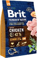 Dog Kibble Brit Premium by Nature Senior S+M 3kg - Granule pro psy
