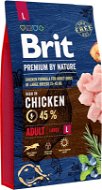 Granuly pre psov Brit Premium by Nature Adult L 8 kg - Granule pro psy