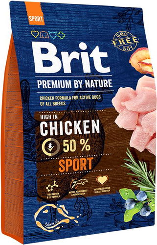 Brit Premium by Nature Sport 3 kg - Granule pro psy - Hlavní obrázek
