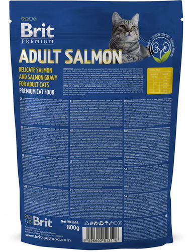 brit premium cat adult salmon