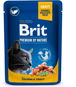 Cat Food Pouch Brit Premium Cat Food Pouch with Salmon & Trout 100g - Kapsička pro kočky