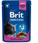 Cat Food Pouch Brit Premium Cat Pouches with Chicken & Turkey 100g - Kapsička pro kočky