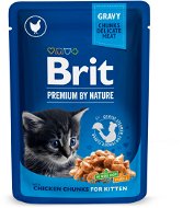 Kapsička pre mačky Brit Premium Cat Pouches Chicken Chunks for Kitten 100 g - Kapsička pro kočky