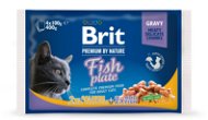 Brit Premium Cat Pouches Fish Plate 400 g (4× 100 g) - Kapsička pre mačky