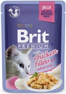 Cat Food Pouch Brit Premium Cat Delicate Fillets in Jelly with Chicken 85g - Kapsička pro kočky