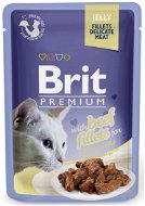 Brit Premium Cat Delicate Fillets in Jelly with Beef 85g - Cat Food Pouch