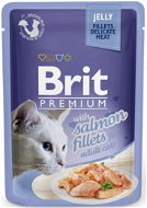 Cat Food Pouch Brit Premium Cat Delicate Fillets in Jelly with Salmon 85g - Kapsička pro kočky