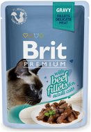 Brit Premium Cat Delicate Fillets in Gravy with Beef 85g - Cat Food Pouch