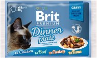Brit Premium Cat Delicate Fillets in Gravy, Dinner Plate 340g (4x85g) - Cat Food Pouch