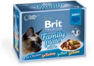 Kapsička pre mačky Brit Premium Cat Delicate Fillets in Gravy Family Plate 1020 g (12 × 85 g) - Kapsička pro kočky
