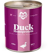 MARTY Monoprotein 100 % mäso – kačacie 800 g - Konzerva pre psov
