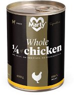 MARTY Signature 100 % mäso – 1/4 kurčaťa 400 g - Konzerva pre psov