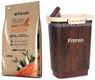 Fitmin cat Purity Indoor 10 kg + Barel na granuly 10 l - Granule pre mačky