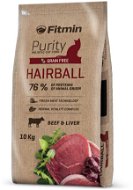 Fitmin Purity Cat Hairball s čerstvým hovädzím pre dlhosrsté mačky 10 kg - Granule pre mačky