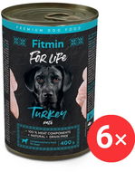 Fitmin For Life Krůtí konzerva pro psy 6 × 400 g - Konzerva pro psy