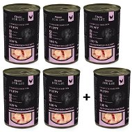 FFL Canned Puppy Dog Food Chicken 5 × 400g + 1 free - Canned Dog Food