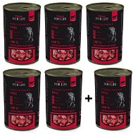 FFL Dog Tin Beef 5 × 400g + 1 free - Canned Dog Food