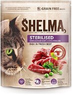 Granule pre mačky Shelma Sterile bezobilné granule s čerstvým hovädzím pre dospelé mačky 750 g - Granule pro kočky