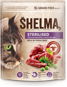 Cat Kibble Shelma Sterile Grain-Free Granules with fresh beef for adult cats 750g - Granule pro kočky