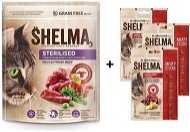 Shelma Sterile grain-free beef kibble 750 g + Shelma grain-free beef meat sticks 3 × 15 g - Cat Kibble