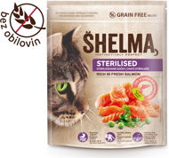 Shelma Sterilised Grain-Free Granules with fresh salmon for adult cats 750g - Cat Kibble