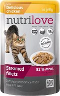 Nutrilove Steamed Fillets with Chicken in jelly 85g - Cat Food Pouch