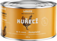 LOUIE Kompletní monoprotejnové krmivo - kuřecí (95%) s rýží (5%) 200 g - Canned Dog Food