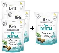Brit Care Dog Functional Snack Dental Venison, 150 g 3 + 1 zadarmo - Maškrty pre psov