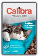 Calibra Cat  kapsička Premium Adult Trout & Salmon 100 g - Kapsička pre mačky